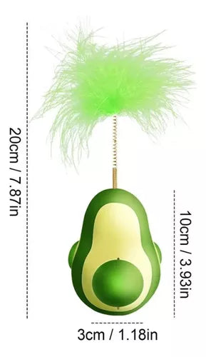 Juguete para Gatos Palta Con Plumas y 3 Bolas de Catnip