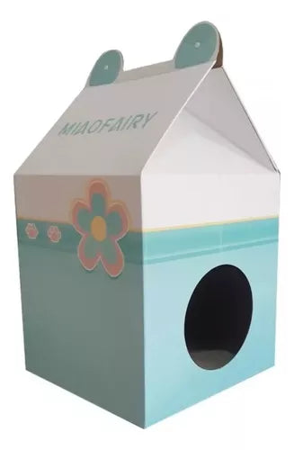 Rascador Y Refugio Tipo caja Para Gatos