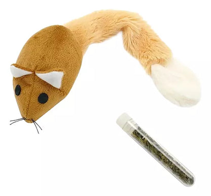 Juguete Raton Con Cola y Catnip 27cm