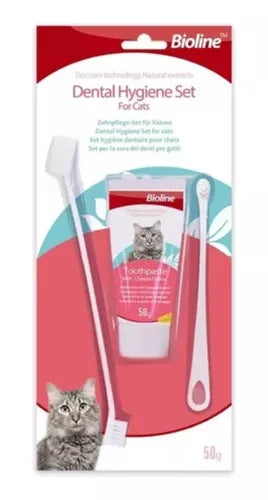 Bioline Dental Hygiene Set For Cats