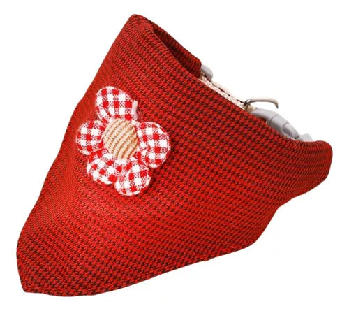 Collar para Gatos Bandana con Flor M