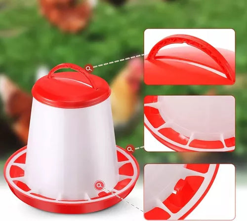 Comedero Para Gallinas o Aves de Granja o Pajareras 6kg