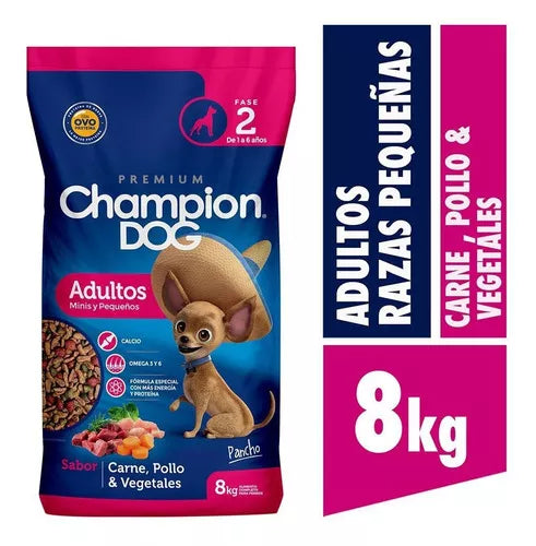 Champion Dog Adulto Minis Carne y pollo 8kg