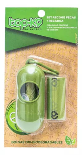 Dispensador + Bolsa RF OxiBiodegradable 2 Rollos TopK9