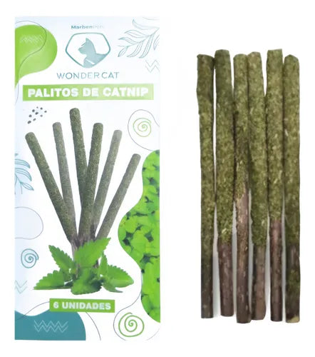 Palitos de Catnip Para Gatos 6 Unidades