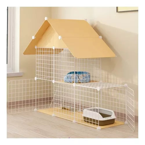 Jaula Armable CyC Para Gatos Con Accesorios