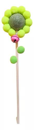 Juguete Para Gatos Flor Con Bola de Catnip