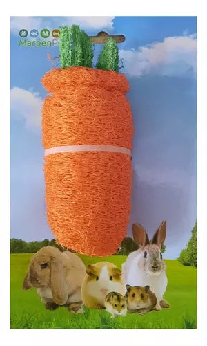Juguete Zanahoria Loofah 4,5"