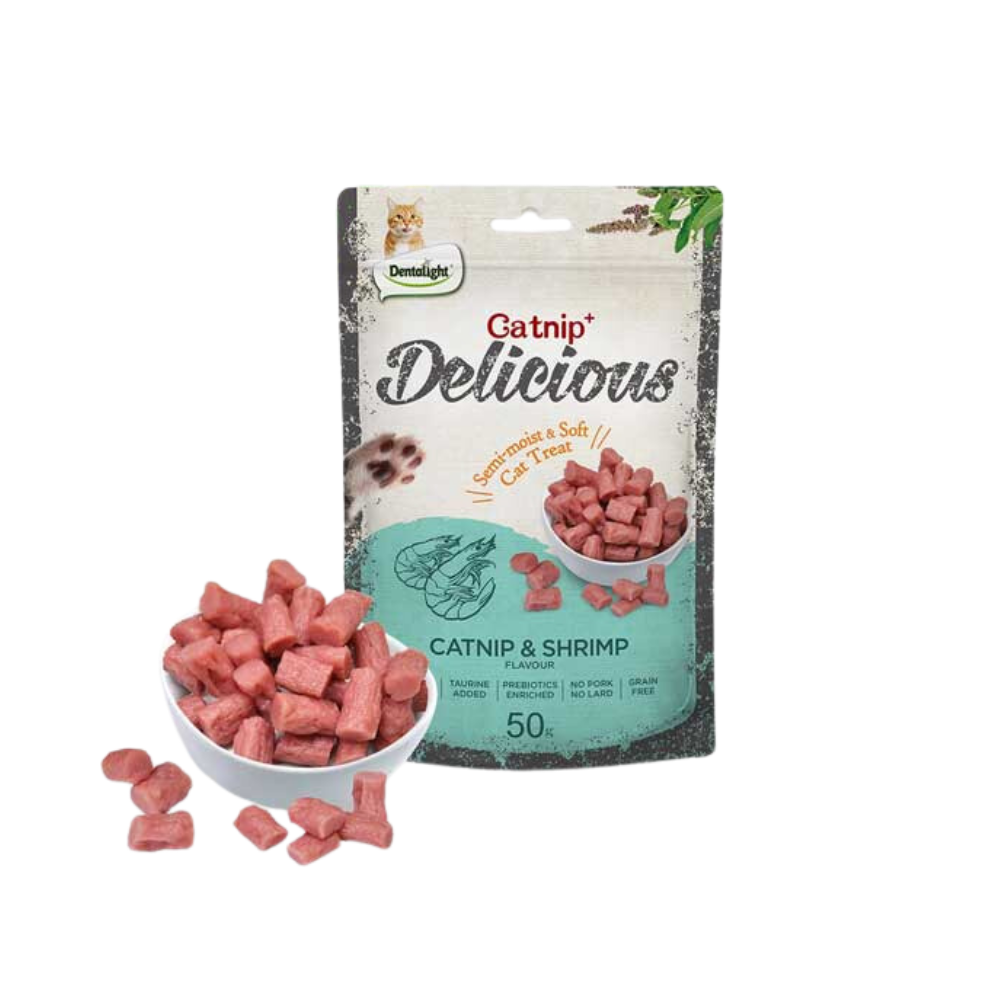 Cats Snack Delicius Catnip y Camaron 50g