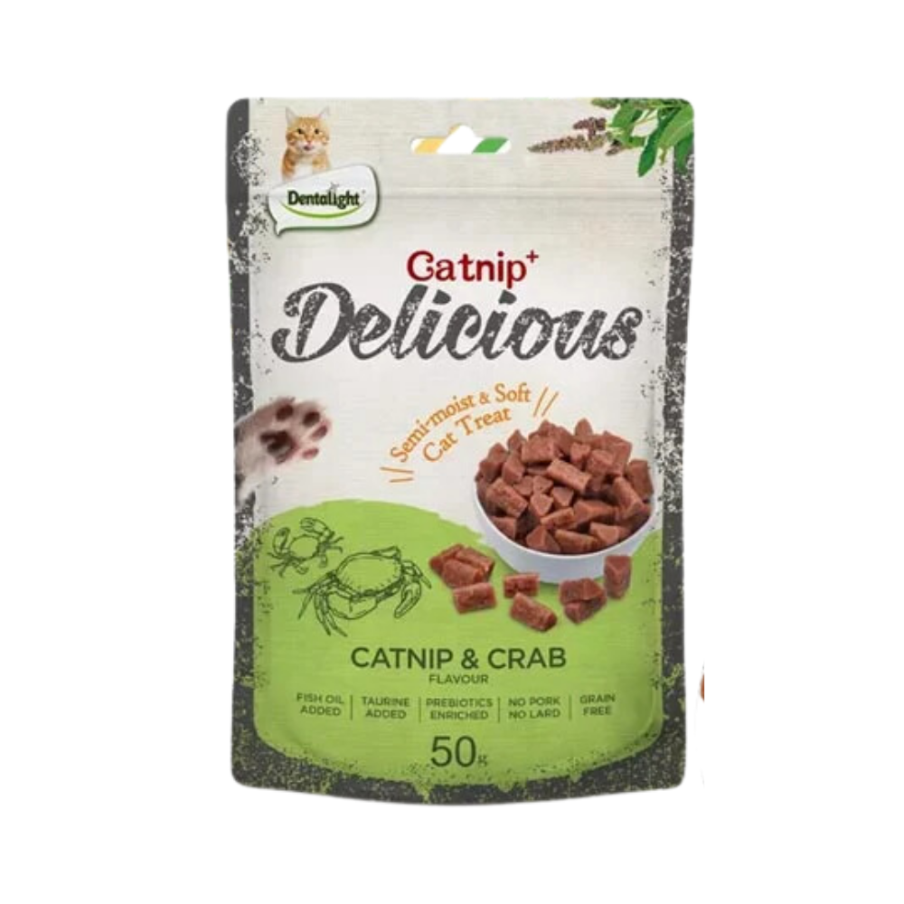 Cats Snack Delicius Catnip y Cangrejo 50g