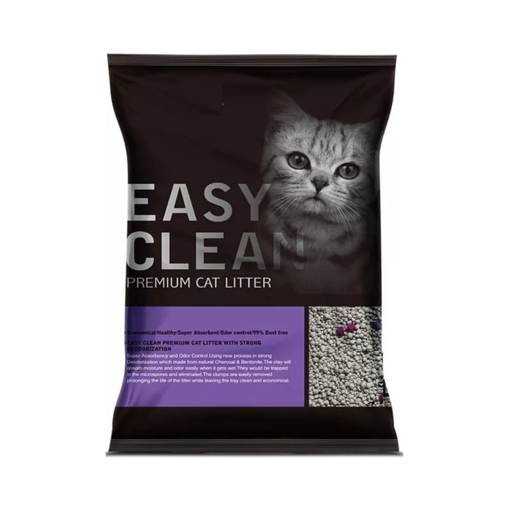 Arena Sanitaria Aglutinante Easy Clean 4kg/5lt Aroma Lavanda