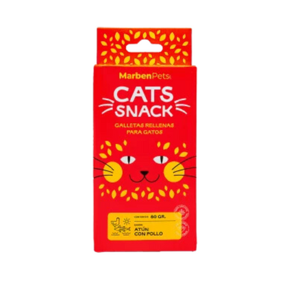 Cats Snack Galletas Rellenas Atún y Pollo 80g
