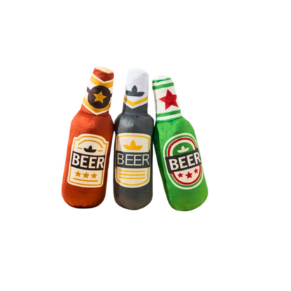 Juguete Para Gatos Botella Beer Rellena Con Catnip