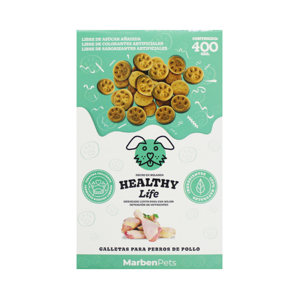 Galletas Para Perro Healthy Life Sabor Pollo 400g