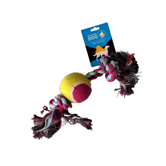 Juguete Wonder Dog Cuerda Con Pelota 25cm