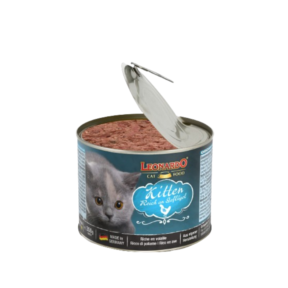 Leonardo Latas Quality Kitten Selección Pollo 200g