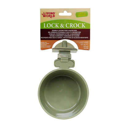 LW Comedero lock y crock 591 ml verde