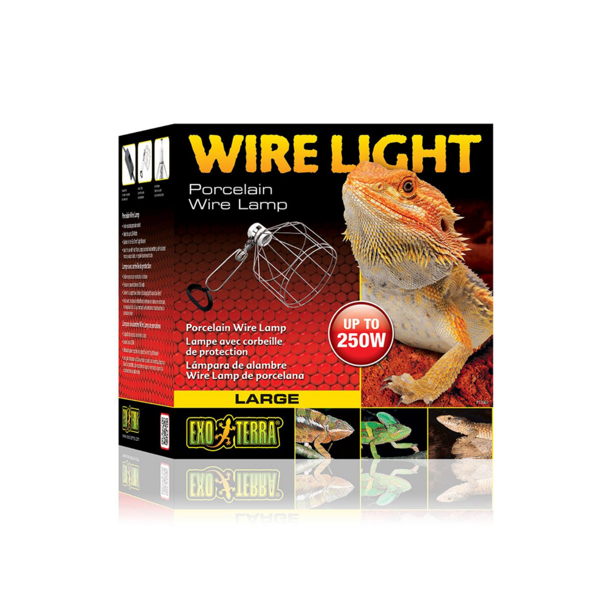 Exoterra Wire ligth Lampara De Porcelana Small Up To 150 w Rejilla L