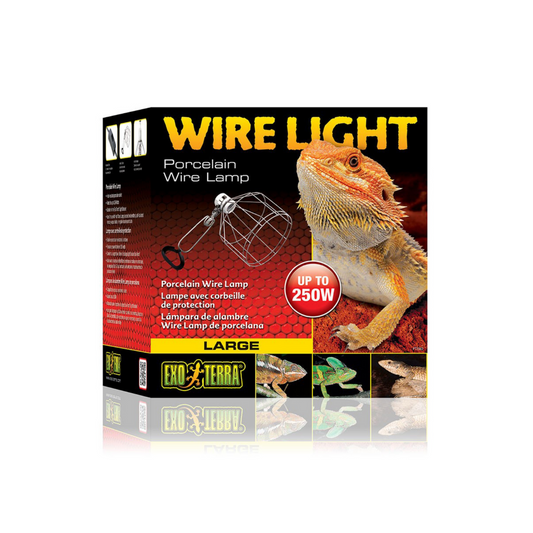 Exoterra Wire ligth Lampara De Porcelana Small Up To 150 w Rejilla L