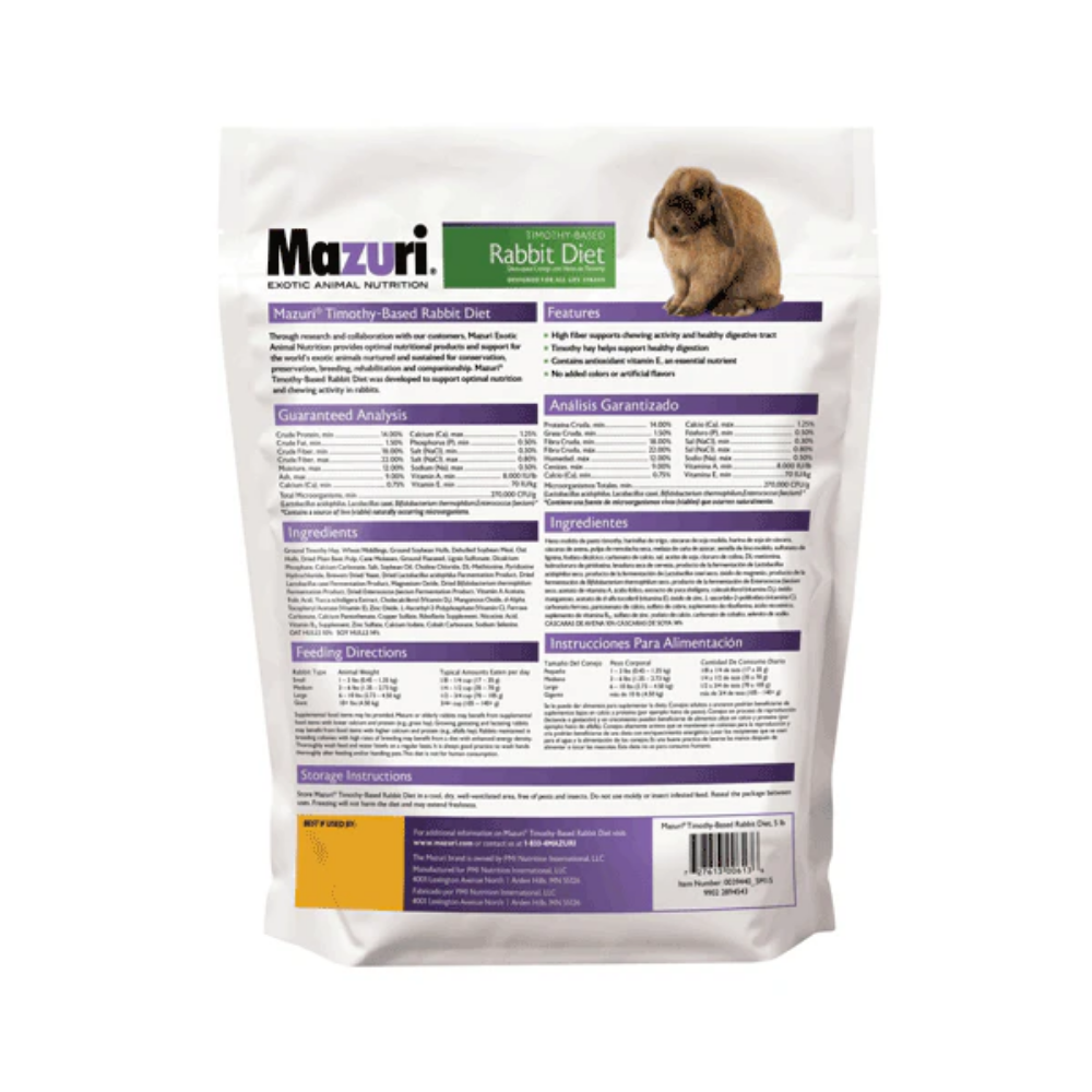 Mazuri Timothy Rabbit Diet 1kg