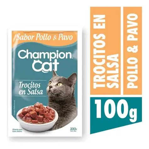 Champion Cat Pouch Sabor Pollo y Pavo 100g