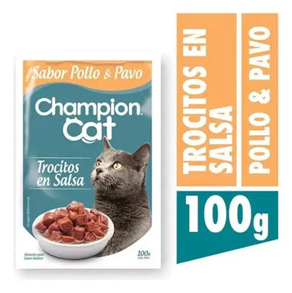 Champion Cat Pouch Sabor Pollo y Pavo 100g