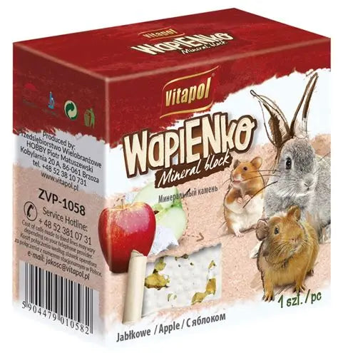Vitapol Mineral Block For Rodents & Rabbit - Apple 40g