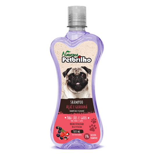 Shampoo De Acai y Guarana Para Perros 500ml PetBrilho