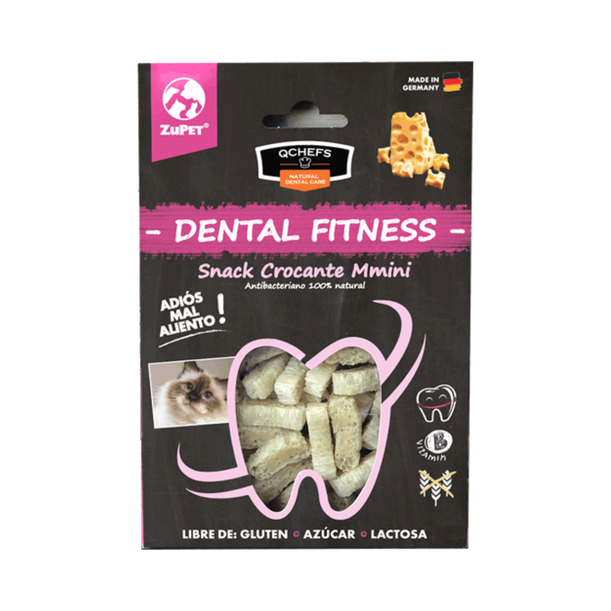 Q-Chefs Snack Dental Crocante Mmini Para Gato 60g