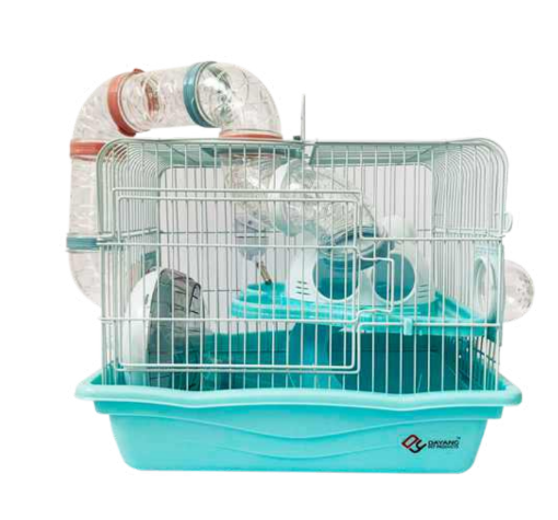 Jaula Para Hamster 2 Pisos Con Tubos