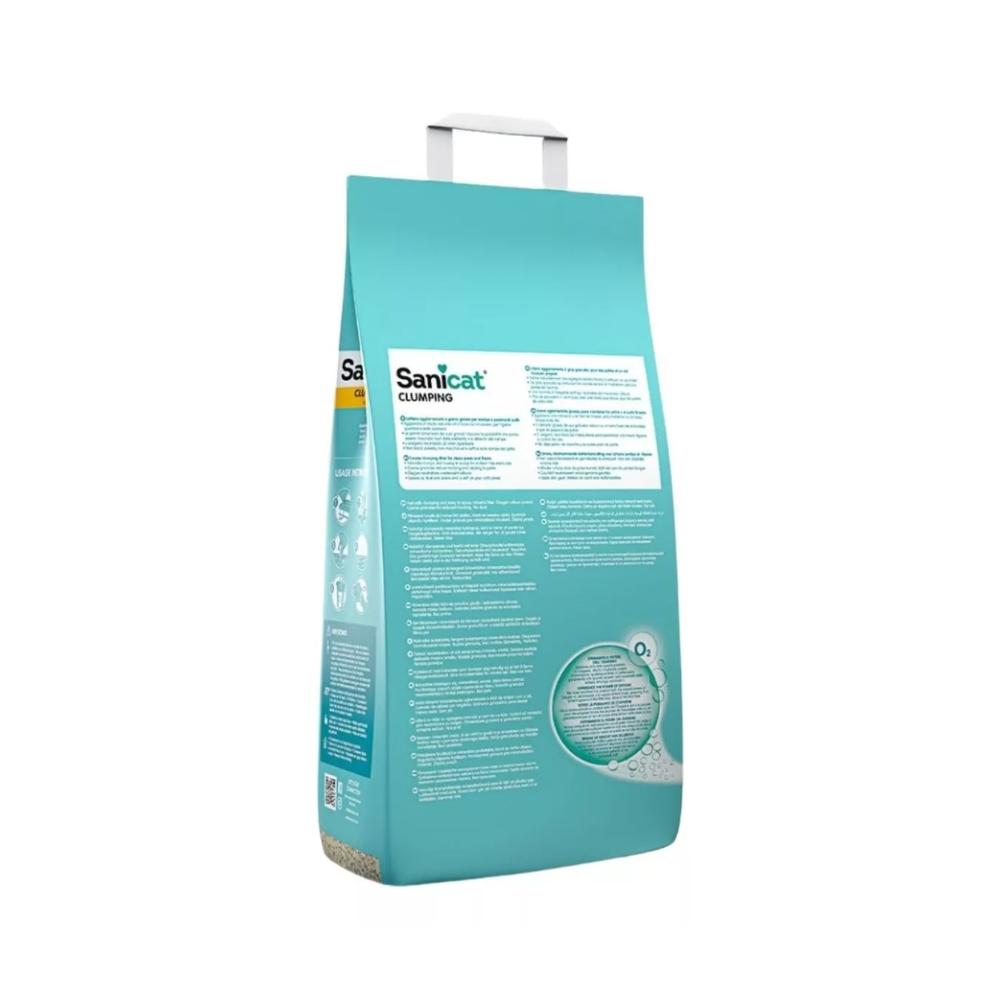 Arena Sanitaria Aglutinante Sanicat Clumping 5kg Sin Perfume