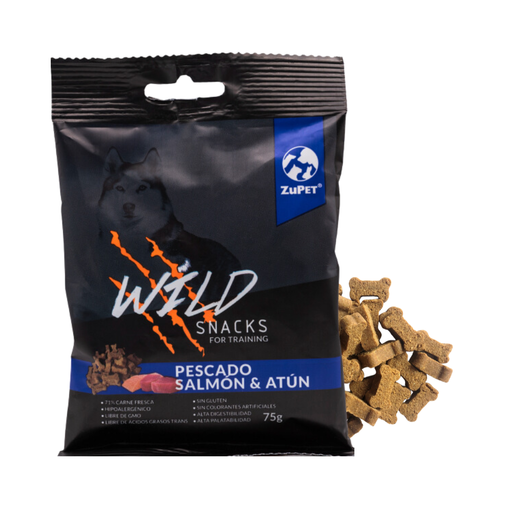 Snack Wild Salmon y Atun 75g Zupet