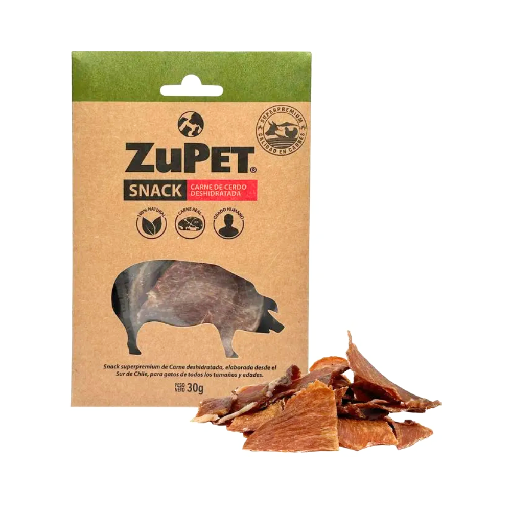 Snack Para Gato Zupet Deshidratado de Cerdo 30g