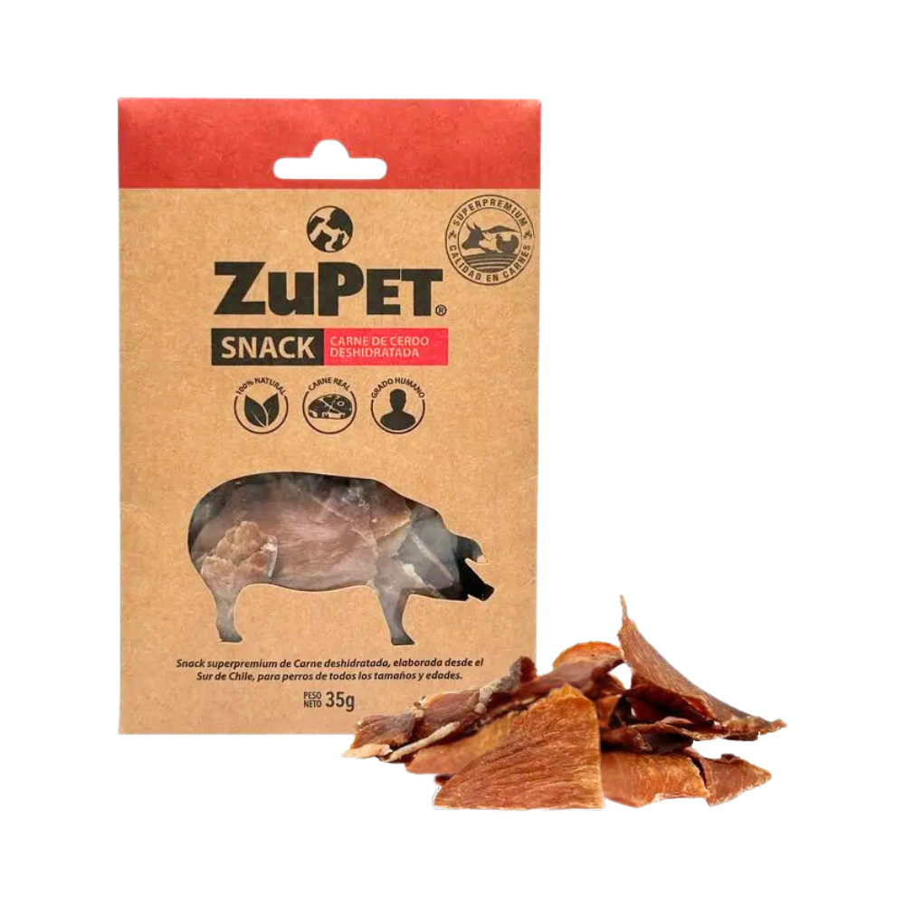 Snack Para Perro Zupet Deshidratado de Cerdo 35g