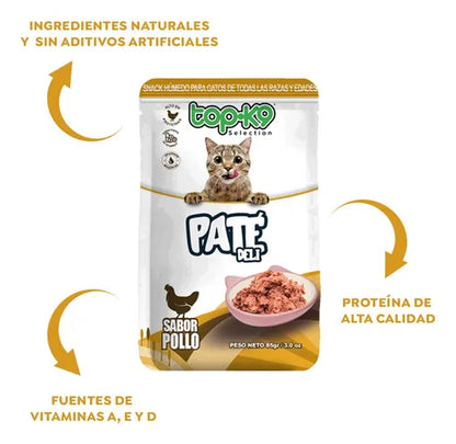 Snack Paté Deli Pollo 85g TopK9