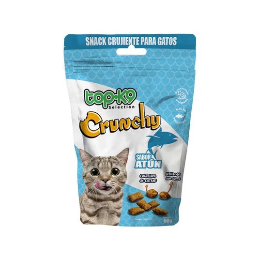 Snack Crunchy Catnip y Atun 50g TopK9