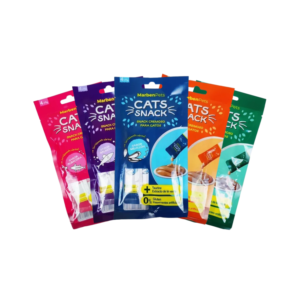 Cats Snack Tubito Cremoso Salmon 4x15g