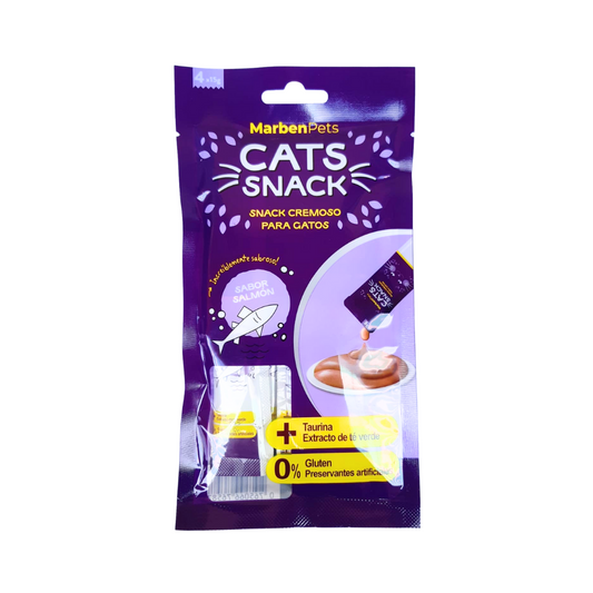 Cats Snack Tubito Cremoso Salmon 4x15g