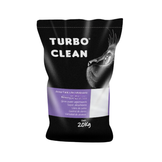 Arena Sanitaria Aglutinante Turbo Clean 20kg Aroma Lavanda