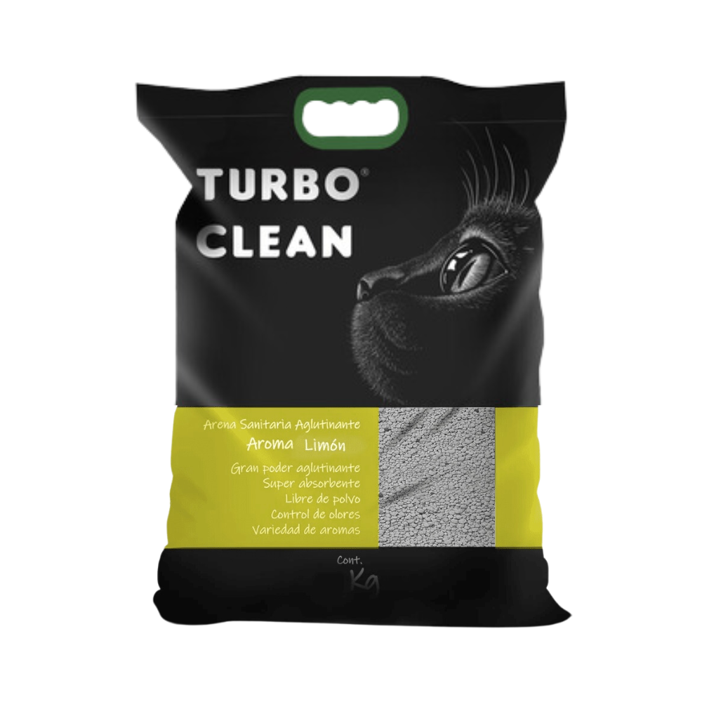 Arena Sanitaria Aglutinante Turbo Clean 10kg Aroma Limón