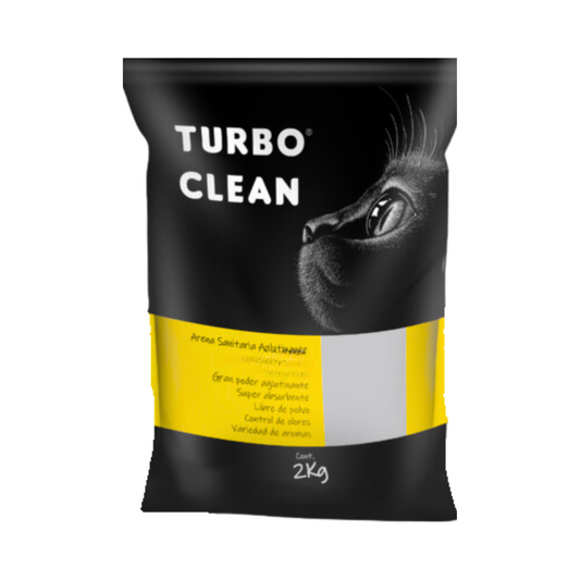 Arena Sanitaria Aglutinante Turbo Clean 2kg Aroma Limón