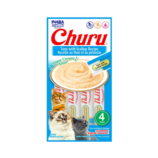 Churu de atún con ostión 56g/14g x4 Tubos