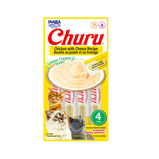 Churu de pollo con queso 56g/14g x4 Tubos