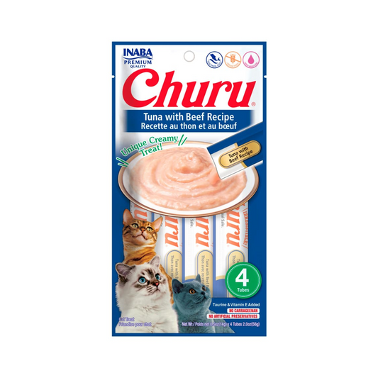 Churu de atún con carne 56g/14g x4 Tubos