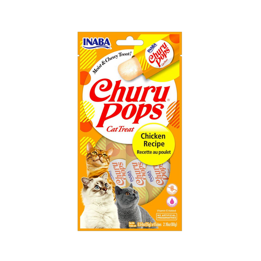 Churu Pops de pollo 60g/15g x4 Tubos