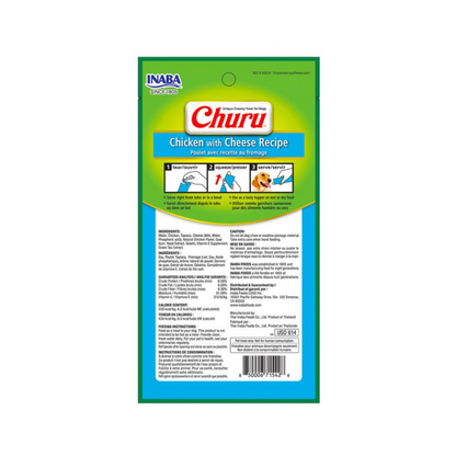 Dog Churu de pollo con queso 56g/14g x4 Tubos