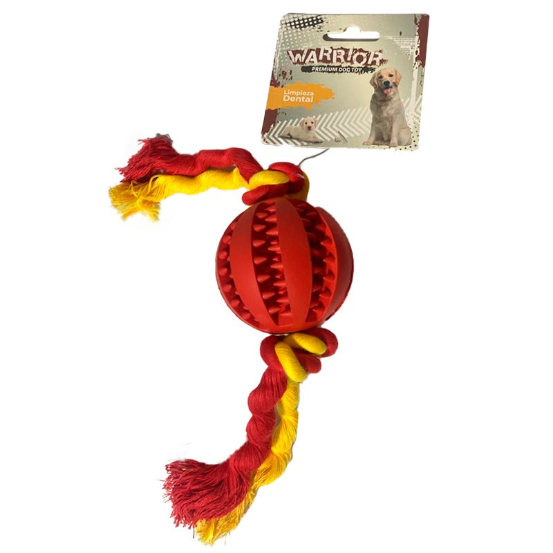 Balon con dientes + cuerda de algodón