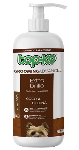 Shampo Grooming Advanced Extra Brillo/Coco & Biotina 500ml TopK9