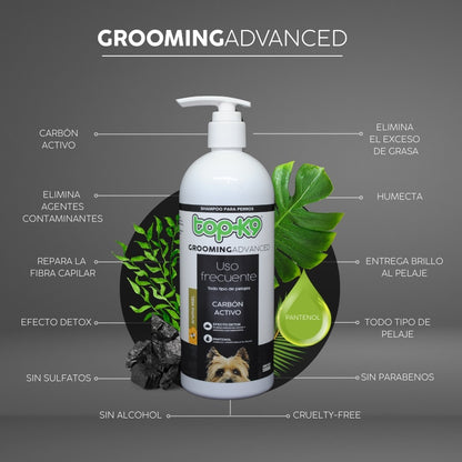 Shampo Grooming Advanced Uso Frec/Carbon 500ml TopK9