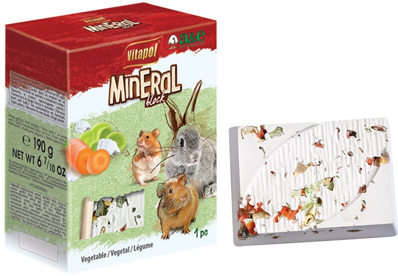 Vitapol Mineral Block For Rodents & Rabbit - Vegetales 190gr
